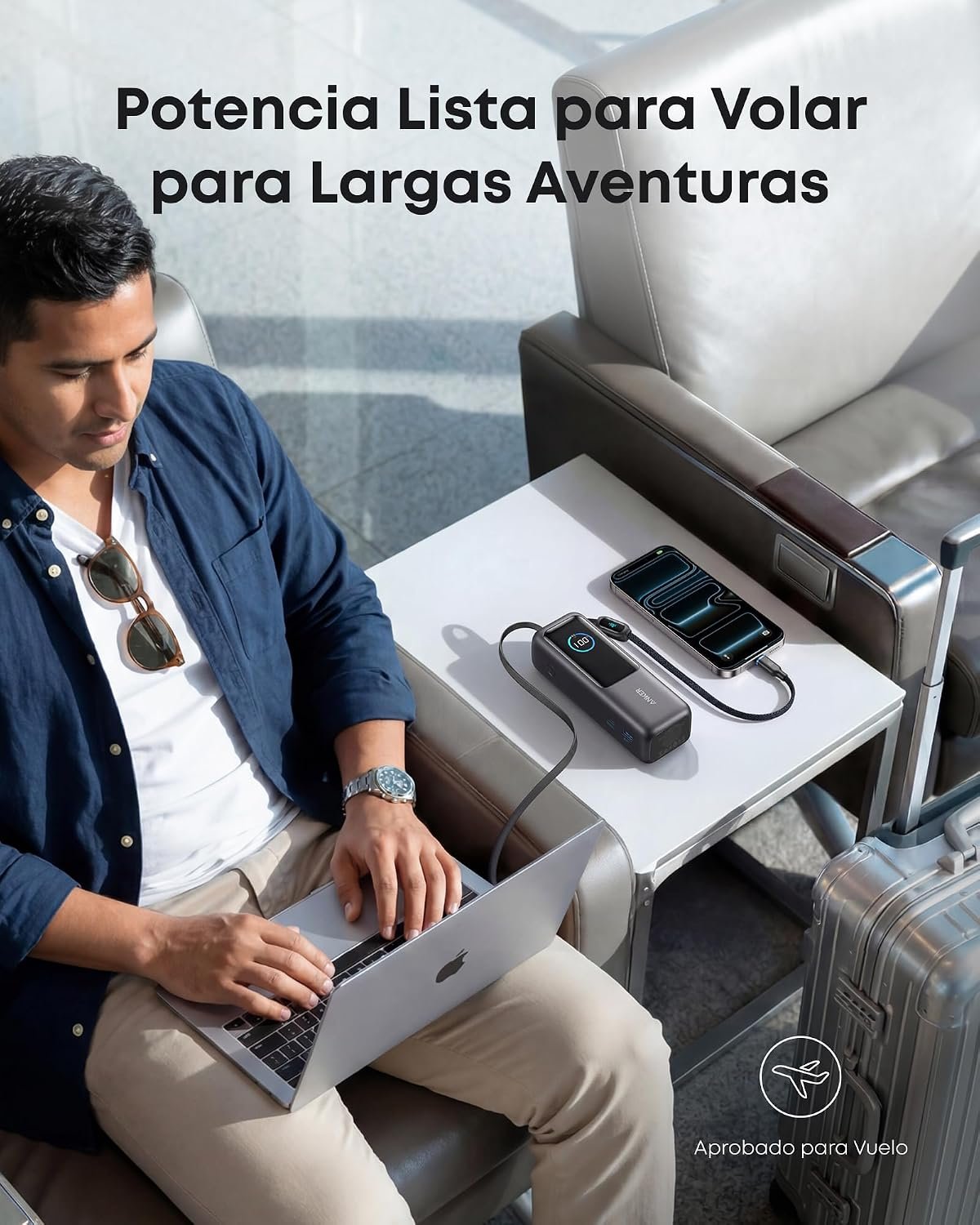 Power Bank ANKER LAPTOP 25K 165W - Imagen 4