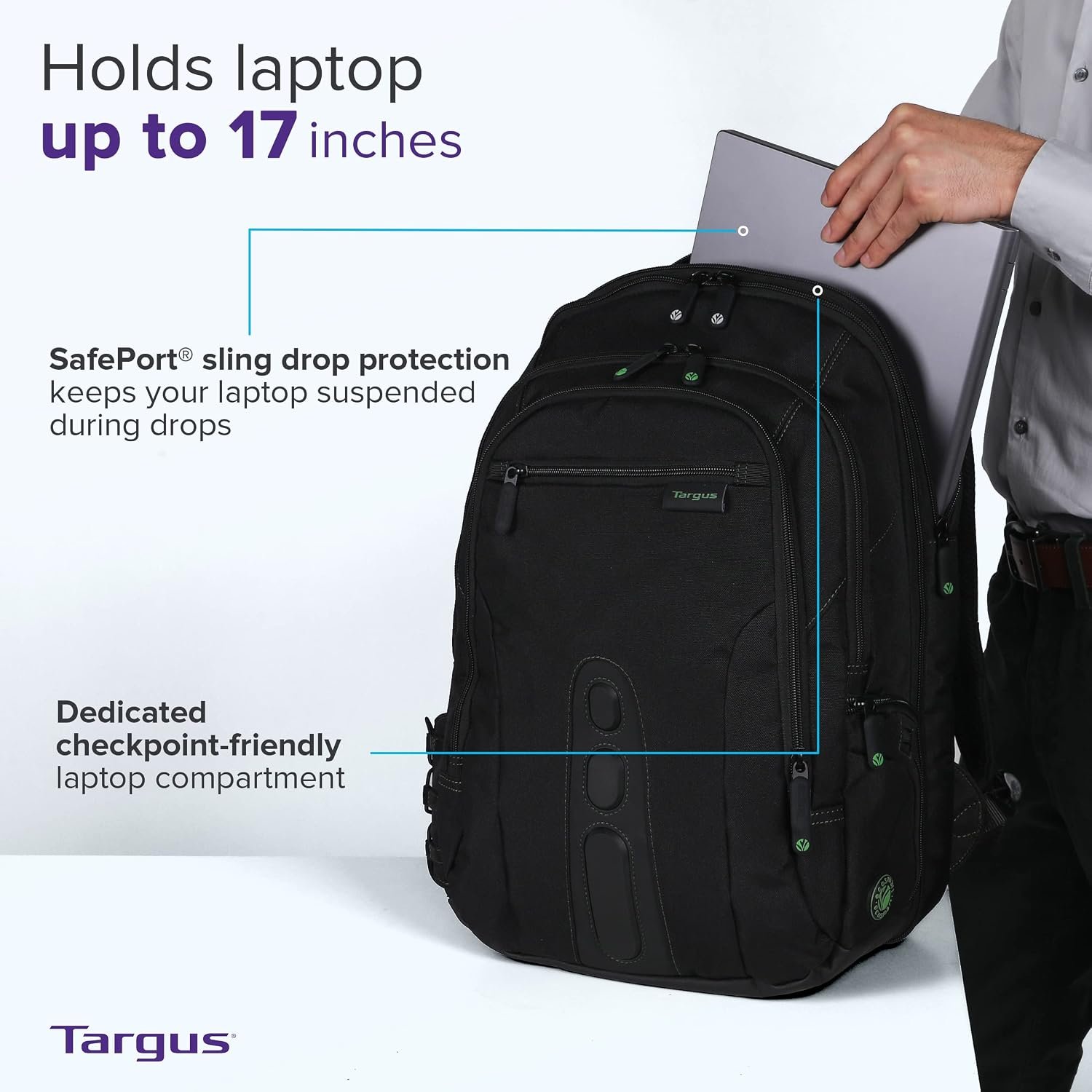 Mochila ejecutiva Targus 17" SPRUCE ECOSMART - Imagen 6