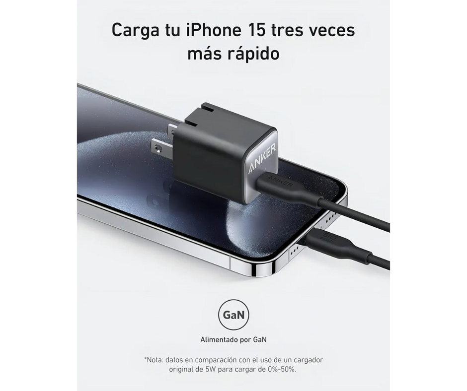 Cargador ANKER Nano Tipo C 30W - Imagen 3
