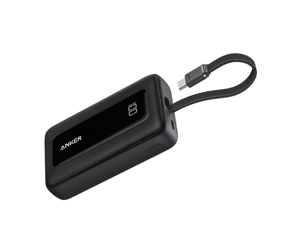 Power Bank ANKER 10K, 30W, CABLE C INTEGRADO