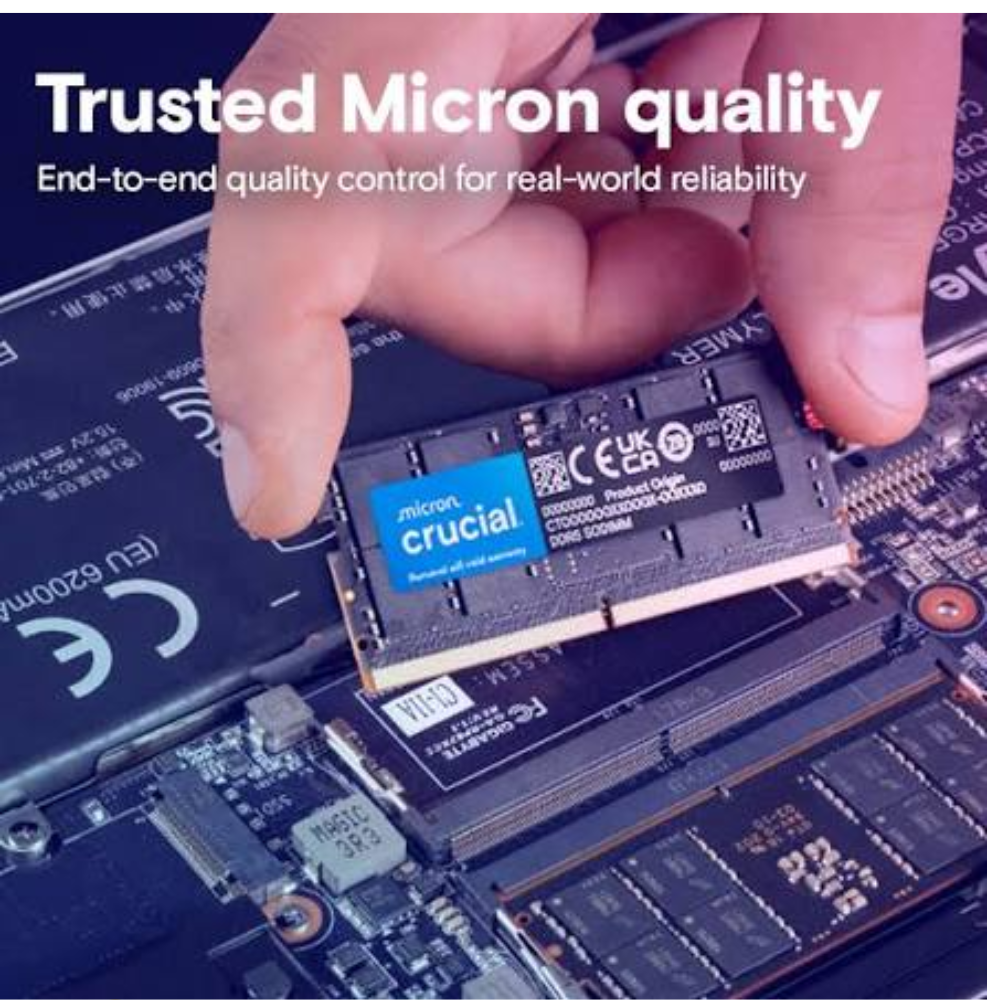 DDR5 8GB 4800 CRUCIAL PARA PORTATIL CT8G48C40S5 - Imagen 3