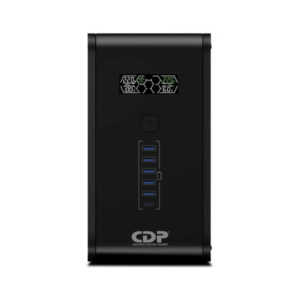 UPS INTELIGENTE CDP CON ESTABILIZADOR VOLTAJE Y PANTALLA 1200VA/720W 10 TOMAS